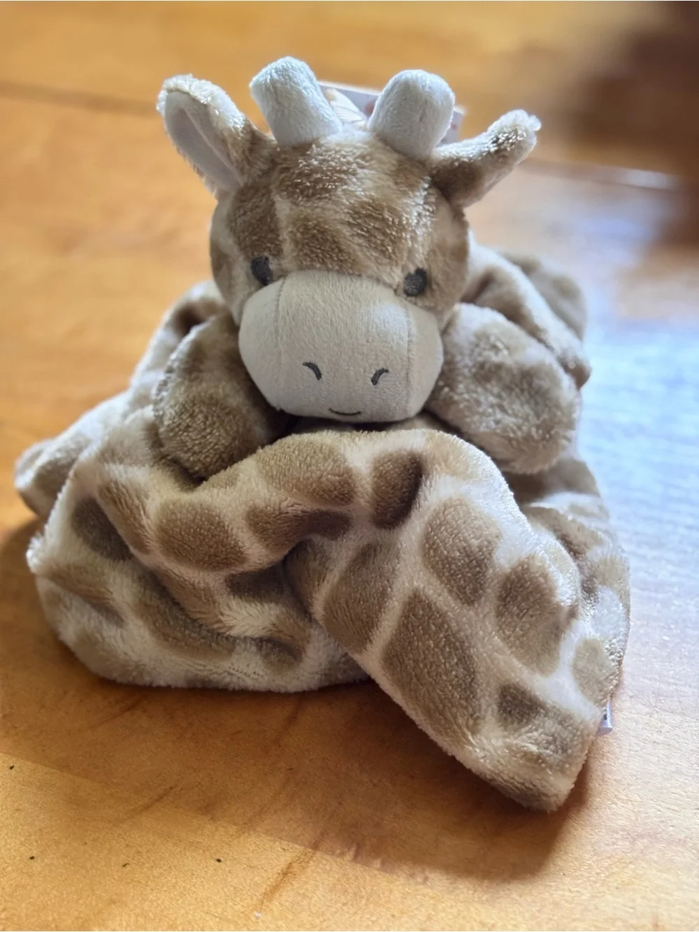 Oobles Giraffe Lovey Plush Security Blanket‎ Baby Rattle Toy DANBAR NWT